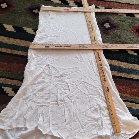 Intimately Free People NWT Sweet On You Bias Half Slip Maxi Skirt Clean Ivory - Picture 6 of 14